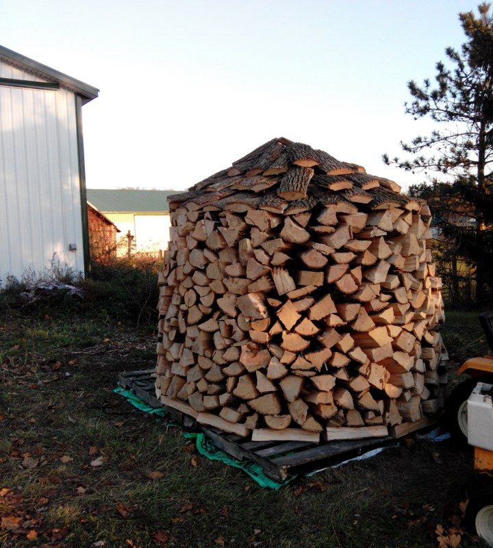 My first holz hausen wood stack | Hearth.com Forums Home