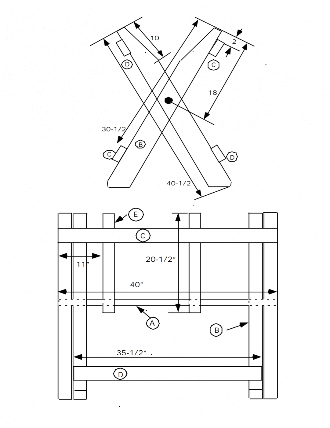  folding sawbuck Plans PDF Download Free Build A Corner Liquor Cabinet