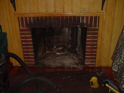 Smoke marks on fireplace brick- how to remove them