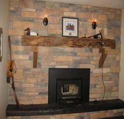 how did you hang your fireplace mantel