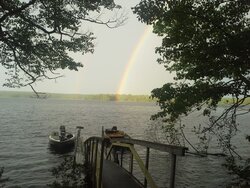 Rainbow at Lake Pemaquid Maine
