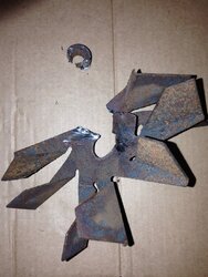 Any easier way to change a combustion blower's rusty old impeller blades?