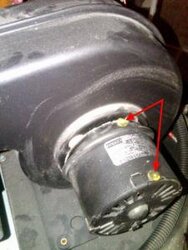 Harman exhaust blower high frequency whining noise