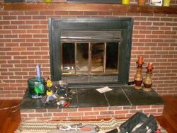 Can I replace my fireplace insert with a wood burning insert after a little construction?