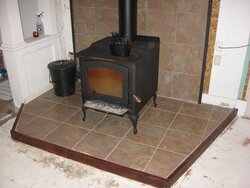 sq ft of tile for hearth etc