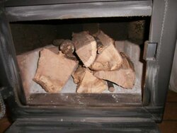 Fully loaded Drolet wood stove before burning   1  30  15.jpg