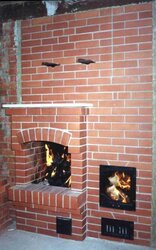 decorative indoor boiler for radiant heat
