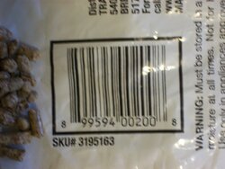 Need help identifying TSC brand pellet.  White bag Blue Lettering, Searched and couln't find.