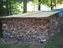 Solution to keep my woodpile DRY!