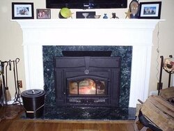 question on measurement to mantel before purchase of new insert