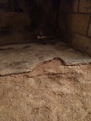 What is my fireplace floor made of, and how do I repair it?