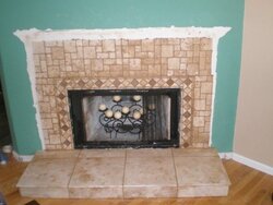 Fireplace Surround and Hearth rebuild - Pictures