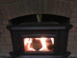 Blower for top of fireplace insert