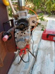 Gas "wood" stove shuts off