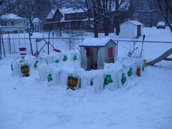 Ultimate (pellet bag) snow fort