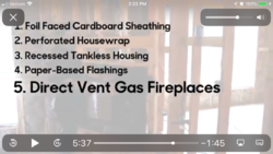 Direct Vent Gas Fireplaces - Air Leak - See Video