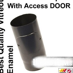 Looking for 6" wide,  12" - 36" long stove pipe piece with cleaning/access door