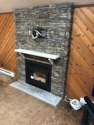 Installed: Kozy Z42 Fireplace  (lots of install pics)