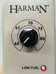 Harman PF120 issue with 4 blinks using thermostat