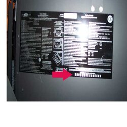Where to find build date on Harman stoves.
