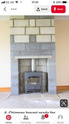 Building a fireplace around a wood burning stove