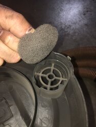 PowerSmith PAC 102 ashes in ash filter due to hole in one!