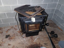 Can anyone identify the year/model of this Jamestown Pellet Stove?