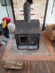 New to me Fisher woodstove