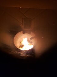 2007 Quadrafire castile insert  flame height