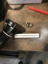 What is the best way to fix an LT-1000 tractor steering rod that popped off?