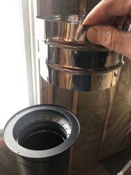 Duravent chimney - will the chimney collapse if ceiling support box is removed ?