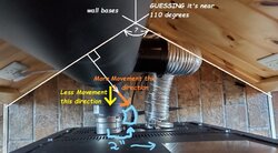 Extend exhaust flange from stove?