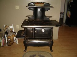 Leonard and Baker cook stove