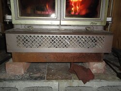 Fireplace insert blower fan
