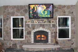 New Fireplace Finally in~ Pics!!