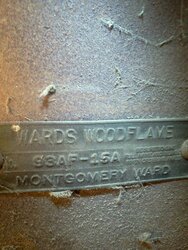 Need info on old Ward woodflave woodstove