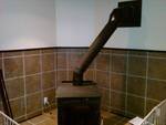 New wood stove setup - double walled elbow