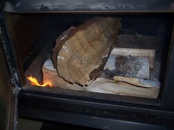 1st overnight burn with new Catalytic