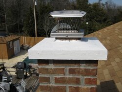 Precast Crown for furnace/HW tank venting