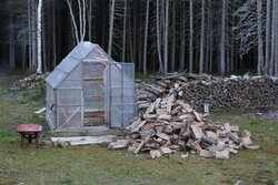 A different type of wood shelter..