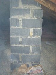 Sealing and insulating chimney in attic