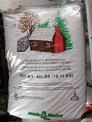 Maine Wood Pellets...2 Bags Different Looks..??