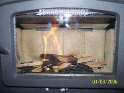 Finally have my wood stove going (pics) updated!
