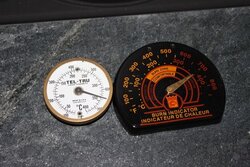 stove pipe temp gauges Imperial (lowes) vs Rutland VS IR Gun guage