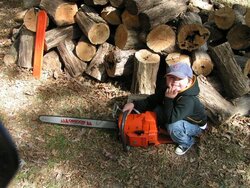My daughter wants to use my chainsaw!