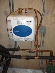 Backup water heater, which boiler and heating system.