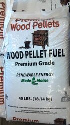 Premium Wood Pellets - Made in Maine? no branding on this bag...
