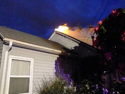 My 29,2012 - N.E. Portland Oregon Overheated Wood Pellet Stove Fire!