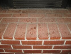 Cleaning the Brick Hearth