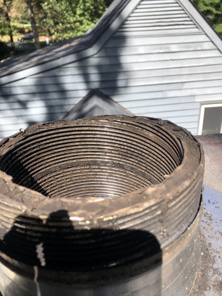 Cleaned my chimney liner - pics and question